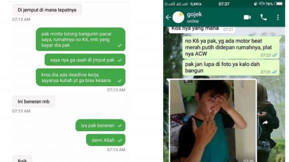 Aneh tapi Nyata, Wanita Ini Gunakan Ojol untuk Bangunkan Kekasihnya