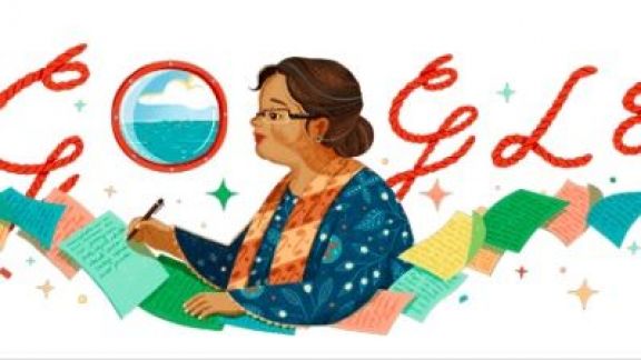 Edisi Tahun Kabisat: Google Tampilkan Ilustrasi Sastrawan NH Dini, Ini Sosoknya