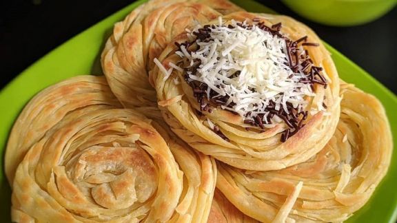 Resep Roti Canai Tanpa Telur, Teksturnya Dijamin Lembut, Coklatnya Lumer di Mulut Moms!