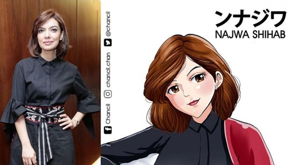 Keren! Dibuat Versi Anime Begini Penampakan Najwa Shihab