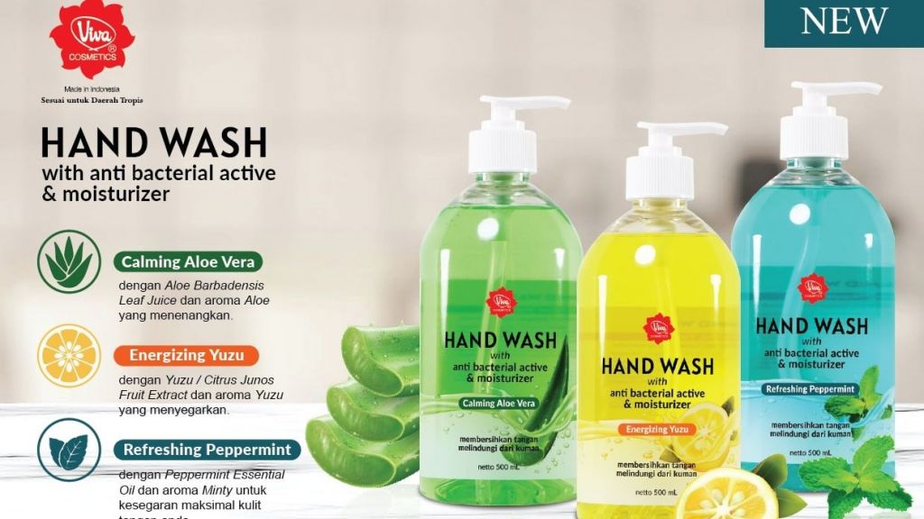 Mencuci Tangan Lebih Aman dengan 3 Varian Viva Hand Wash!