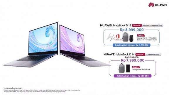 Super Aman dan Canggih, Huawei Luncurkan MateBook D14 dan D15! dari Segi Harga Bikin Kantong Boncos Gak Ya Moms?