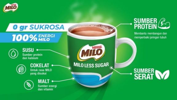 Pertama di Indonesia, Nestlé Luncurkan MILO Less Sugar dengan 0 Gram Sukrosa