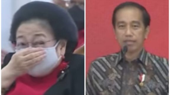 Megawati Salting Digombalin Cantik Sama Presiden Jokowi, Ekspresinya Bikin Netter Riuh: Pakdhe, Nanti Bu Iriana Cemburu!