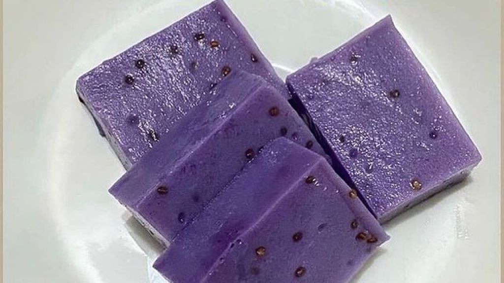 Resep Puding Ubi Ungu untuk Finger Food Si Kecil, Tambahkan Chia Seed Agar Tambah Ciamik