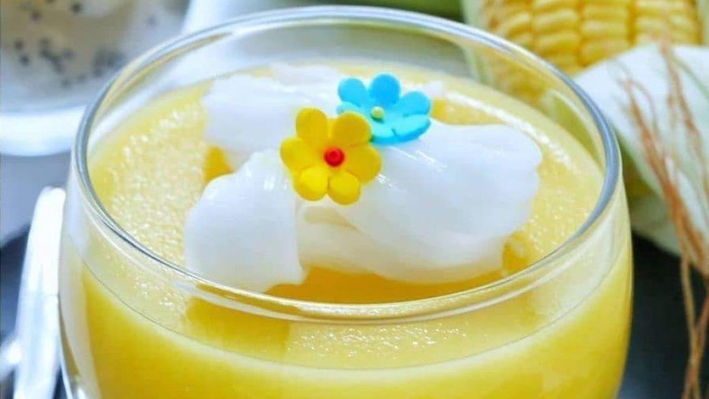Bisa Bikin Hari Si Kecil Tambah Ceria, Catat Cara Buat Puding Jagung Kelapa Muda Super Menyegarkan