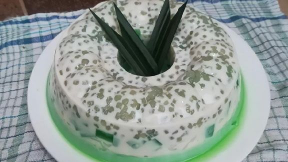 Resep Puding Buko Pandan, Manis, Lembut, Enak Banget
