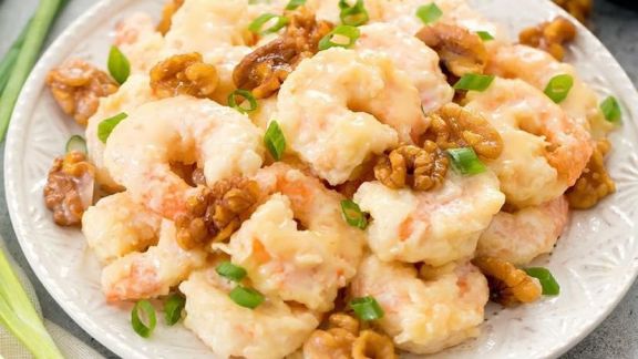 Resep Udang Saus Mayonaise, Lezat, Creamy, Mudah Dibuat