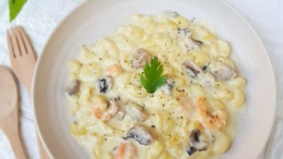 Resep Udang Macaroni Keju Super Creamy, Bisa Bikin Kenyang Si Kecil Tahan Lama  Moms!