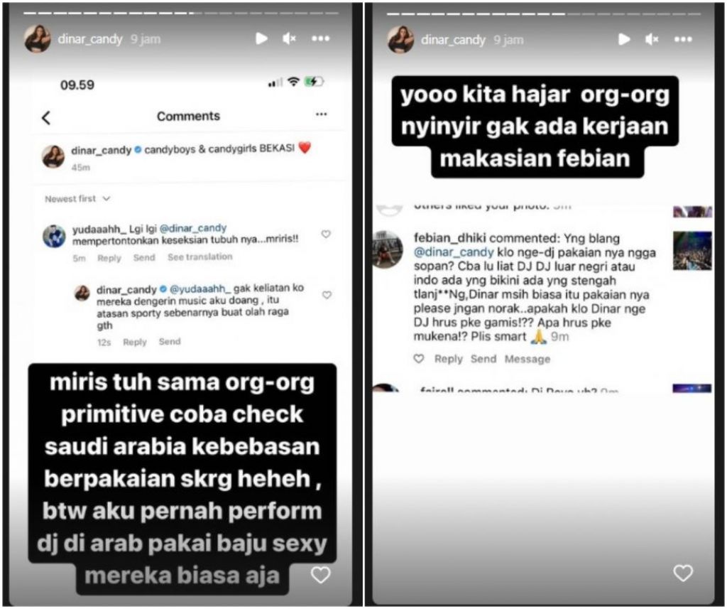 Dinar Candy Digeruduk Netter Gegara Pakaian Terlalu Seksi dan Ketat, Sang  DJ Auto Bela Diri: Ada yang Setengah Telanjang Kok! | News+ on RCTI+