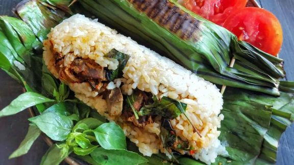 Resep Nasi Bakar Ati Ampela, Tambah Kemangi Biar Makin Menggoda