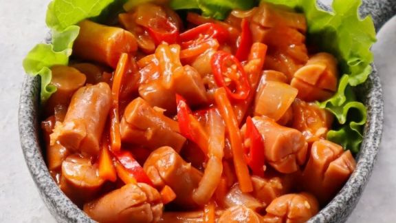 Resep Ayam Sosis Asam Manis, Simpel untuk Bekal Anak Sekolah