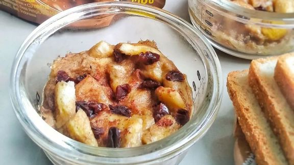 Cara Buat Milk Cocoa Bread Pudding Tinggi Kalori, Sajikan Dingin Paling Maknyus