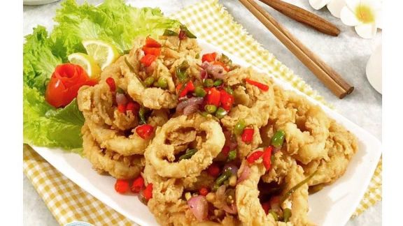 Resep Cumi Goreng Sambal Matah, Pedasnya Bikin Ketagihan