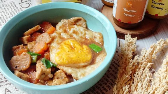 Resep MPASI Semur Telur Ceplok Bakso Ayam, Bikinnya Praktis Cocok untuk Working Moms