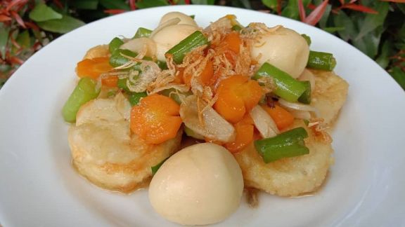 Resep Tumis Tofu Telur Puyuh untuk Lauk Makan Siang Si Kecil, Tambahkan Nasi Hangat Makin Endul!