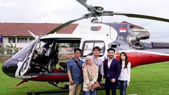 Bantu Korban Cianjur, Lesti Kejora dan Rizky Billar Naik Helikopter Bareng Rudy Salim Dicibir Warganet: Nganter Pembantu Pulang Kampung!