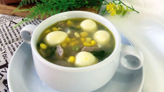 Cara Bikin Sup Jagung Telur Puyuh untuk MPASI Anak, Buatnya Mudah Kandungan Nutrisinya Berlimpah