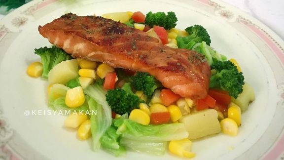 Trik Bikin Salmon Panggang Teriyaki, Rasanya Mewah Kandungan Gizinya Melimpah