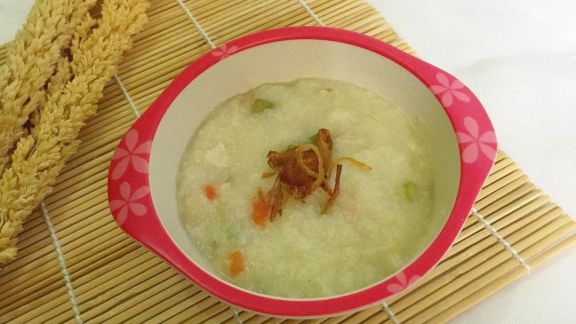 Resep Bubur Gurih Ceker Edamame Wortel, Menu MPASI Sehat, Kandungan Gizinya Tinggi