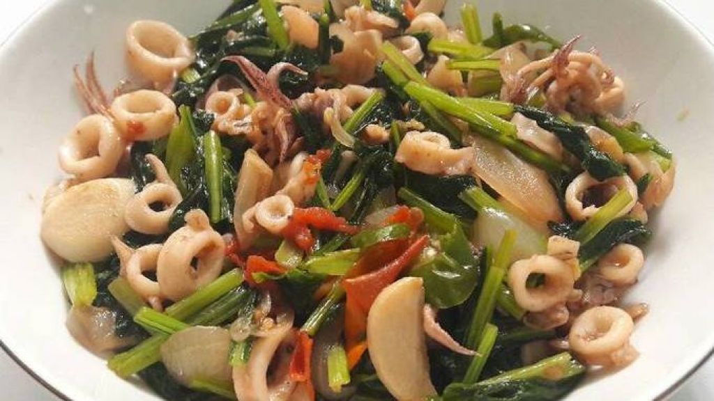 Resep Tumis Sawi Cumi, Gurih, Nikmat, Enak Buat Makan Siang