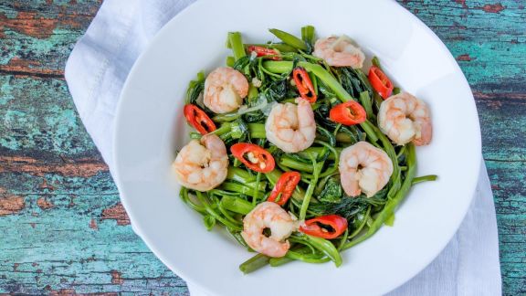 Resep Tumis Kangkung Udang Terasi Super Endul, Sajikan dengan Nasi Hangat Pasti Enak!