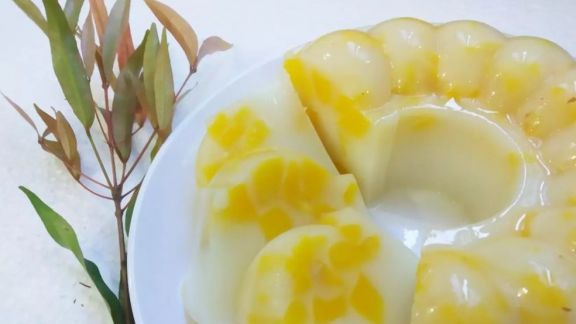 Cara Bikin Puding Nangka Susu, Manis, Pulen, Segar Banget