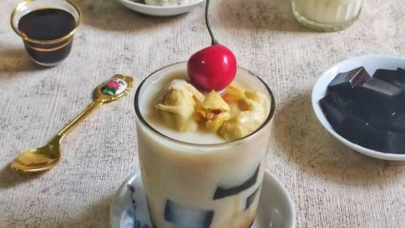Resep Es Cincau Durian, Rasanya Bikin Nagih, Pecinta Durian Wajib Coba!