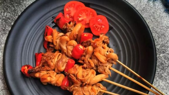 Resep Sate Jamur Tiram, Lembut, Juicy, Gak Kalah Enak dari Sate Daging