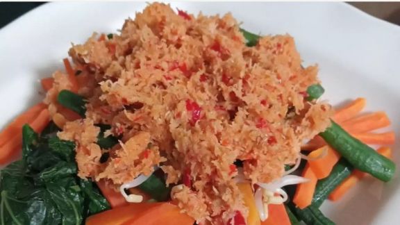 Cara Bikin Urap Daun Lembayung, Empuk, Gak Alot, Bumbunya Meresap Sampai ke Dalam!