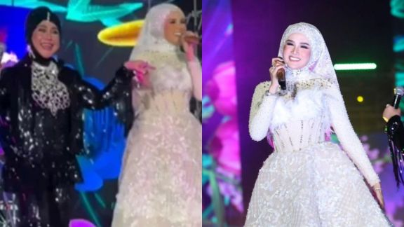 Duet Bareng Elvy Sukaesih di Konser Dewa 19, Model Gaun Mulan Jameela Dihujat Netter: Hijab, tapi Design Bajunya Mencolok Dibagian Dada!