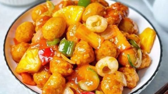 Resep Bakso Udang Tumis Asam Manis, Menu Masakan Kesukaan Si Kecil