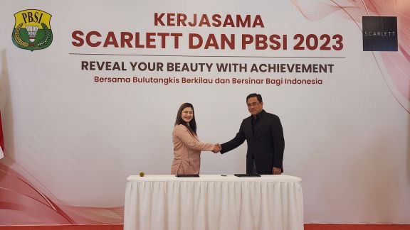 Dukung Prestasi Atlet Bulutangkis Indonesia, Scarlett Perkuat Kemitraan dengan PBSI di 2023, Intip Yuk!