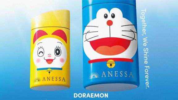 Kolaborasi Bareng Doraemon, Anessa Hadirkan Produk Sunscreen Terbaru, Apa Sih Keunggulannya?