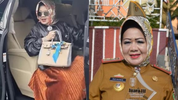 Viral Sosok Kadinkes Lampung Hobinya Suka Pamer Barang Mewah, Aksi Reihana Tenteng Tas Branded Dijulidin: Ini PNS Apa Syahrini?