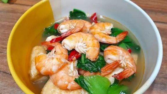 Diet Jadi Asyik, Simak Cara Bikin Udang Tahu Kuah yang Rasanya Gak Hambar, Dijamin Rendah Lemak untuk Defisit Kalori!