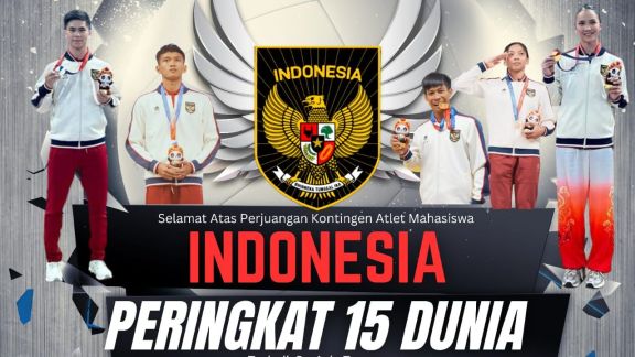 Membanggakan! Lima Mahasiswa Indonesia Ukir Prestasi Tertinggi pada FISU World University Games di China, Ini Daftar Namanya