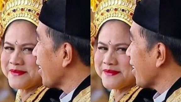 Terekam Kamera, Lirikan dan Tatapan Lembut Ibu Iriana Bikin Pak Jokowi Senyum Salah Tingkah saat Upacara Kemerdekaan: Penuh Cinta