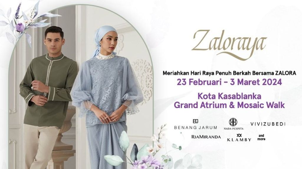 Sambut Bulan Puasa 2024, 8 Brand Baju Muslim akan Tampil di Fashion Show Zaloraya, Intip Yuk Beauty!