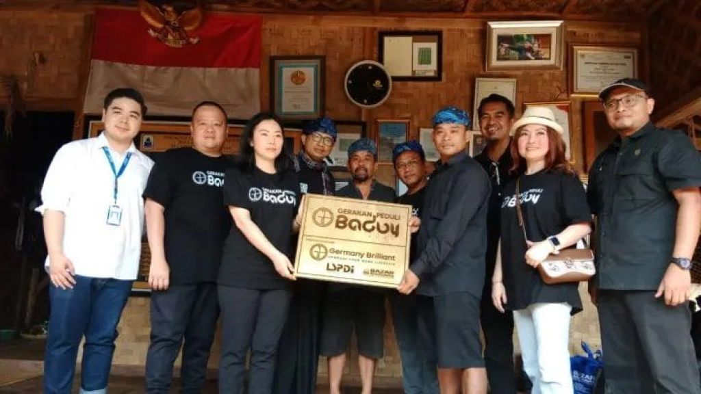 Dukung Kementerian Pariwisata Hadirkan 16 Juta Wisatawan, Germany Brilliant Resmikan Saung Kamar Mandi di Baduy Luar