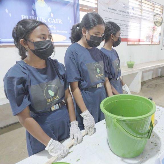 Berawal dari Limbah Kulit Pisang, SMP di Perbatasan Indonesia-Timor Leste Raih Juara AIA Healthiest Schools 2026