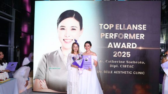 Collagen Stimulator Kian Diminati, dr. Catherine Soebroto Raih Penghargaan Top Performer Ellansé se-Indonesia