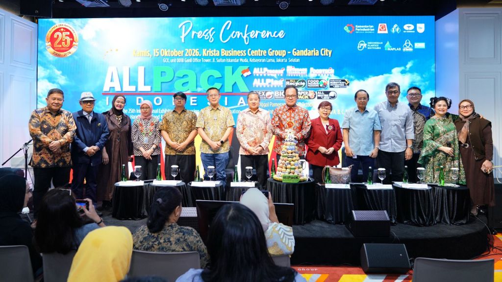 Pasar Industri Kemasan Indonesia Diproyeksi Tumbuh 6% pada 2026, ALLPack Hadirkan 1.600 Peserta dari 42 Negara