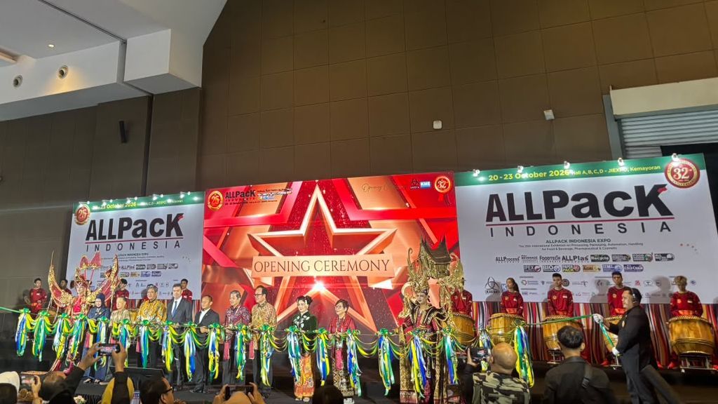 ALLPack Indonesia 2026 Dibuka, Pemerintah Dorong Inovasi dan Daya Saing Industri Manufaktur